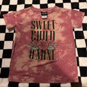 Size 6 girls guns and roses tshirt